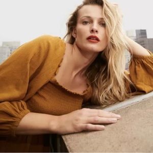 Madewell Lucie Peplum top in size 6